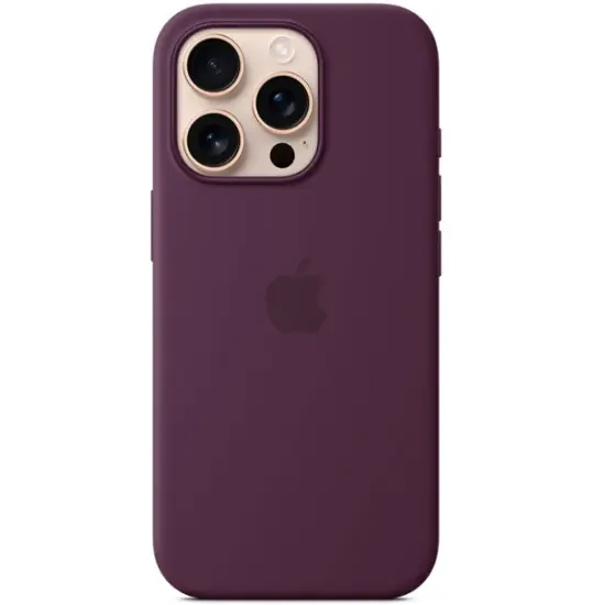 Apple Iphone 16 Pro case Silicone Case with MagSafe MYYM3ZM/A Plum