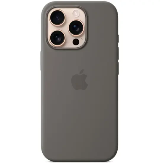 Apple Iphone 16 Pro case Silicone Case with MagSafe MYYL3ZM/A Stone Gray