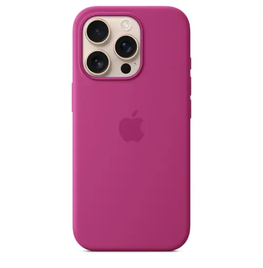 Apple Iphone 16 Pro case Silicone Case with MagSafe MYYN3ZM/A Fuchsia