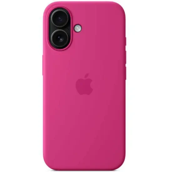 Apple Iphone 16 case Silicone Case with MagSafe MYY53ZM/A Fuchsia