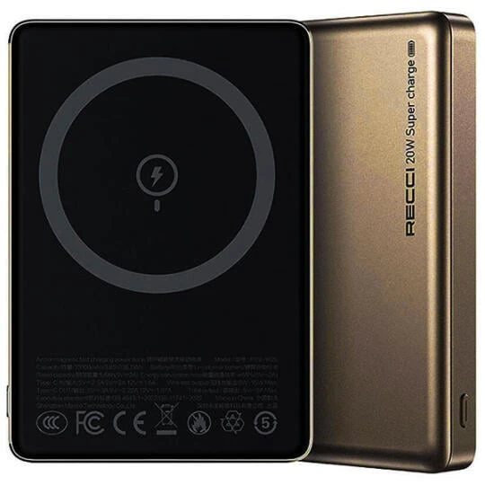 Recci Armor RPB-W26 Wireless 10000 mAh Bronze