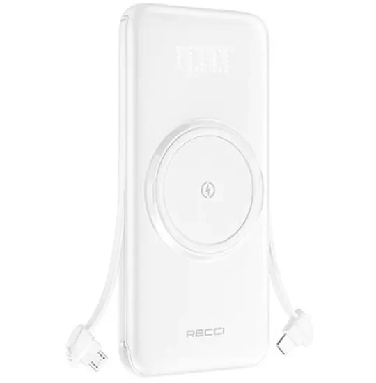 Recci Spirior Wireless  RPB-N28 10000 mAh White