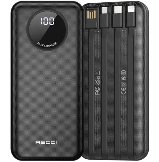 Recci RP01 10000 mAh Black