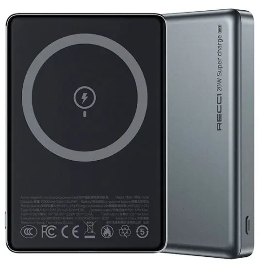 Recci Armor RPB-W26 10000 mAh Gray