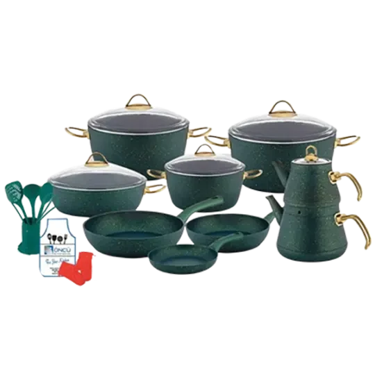 ONCU QRANIT QAZAN DƏSTİ 24 PARÇA  Yaşıl