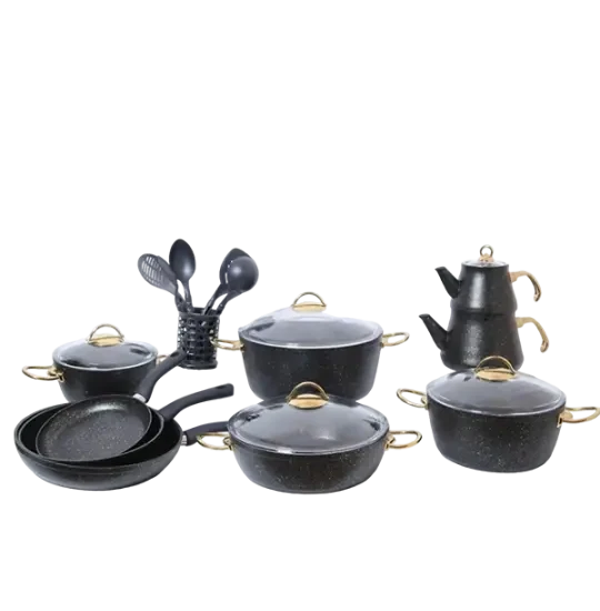 ONCU QRANIT QAZAN DƏSTİ 24 PARÇA  QARA