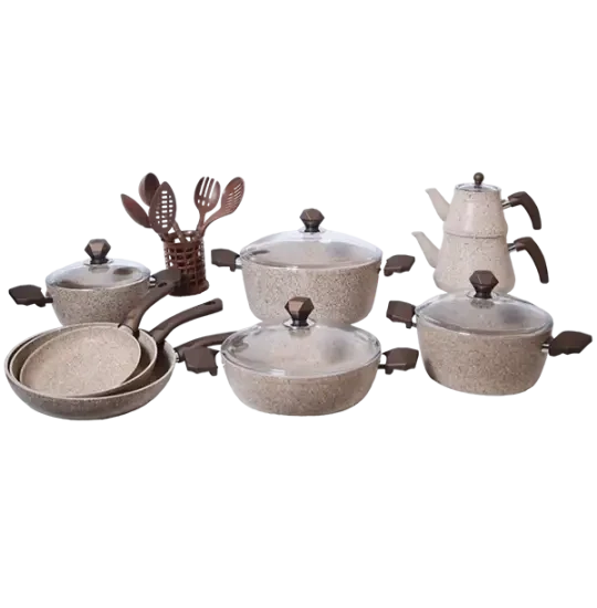 ONCU QRANIT QAZAN DƏSTİ 24 PARÇA  KREM