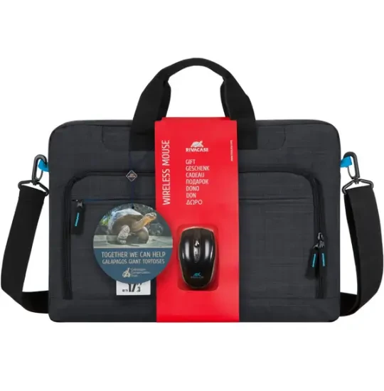 Riva Case 8058 + Wireless Mouse Bag 17,3 Black