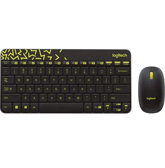 Logitech MK240 Nano Wireless Keyboard+Mouse Black&Yellow