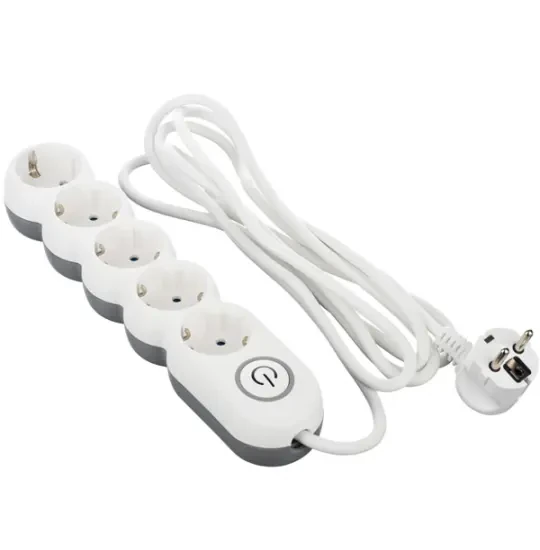 2E Power Socket 5 (2E-U05VESM3W) White