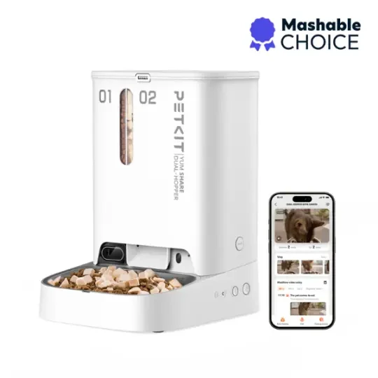 Petkit YUMSHARE Dual-Hopper with Camera Smart Pet Feeder (P591)