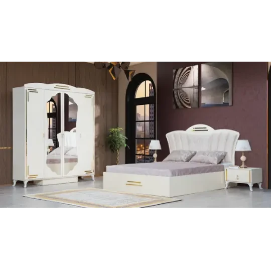 Woodpecker İdeal Yataq Dəsti Krem qızılı