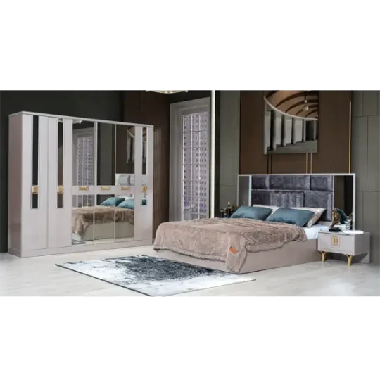 Woodpecker Elvis Yataq Dəsti Metallik gümüşü