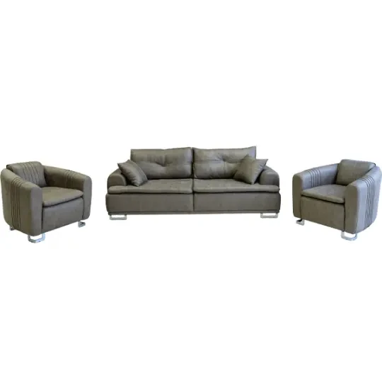 Divan SALOGLU Monaco DƏST 3+1+1, Luxor05/Metal Ayaq