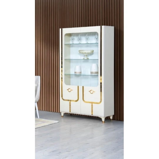 Woodpecker Dekor Vitrin İki Qapı