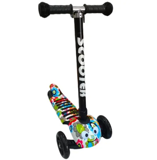 Scooter LH01 White&Mix Colour Flowers