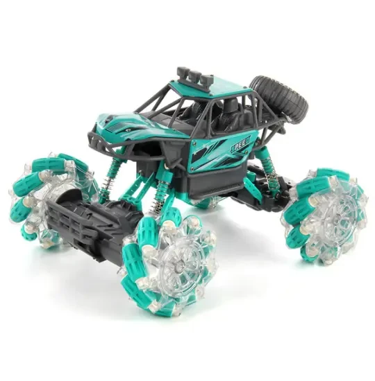 Car Rock Rover Storm Off Road Alloy Car Speeding Drift RC 4x4 Da Hua Toys 666-33 Blue