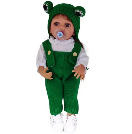 Doll Yeez Wood JX299 Сlothes Wool Overalls Green