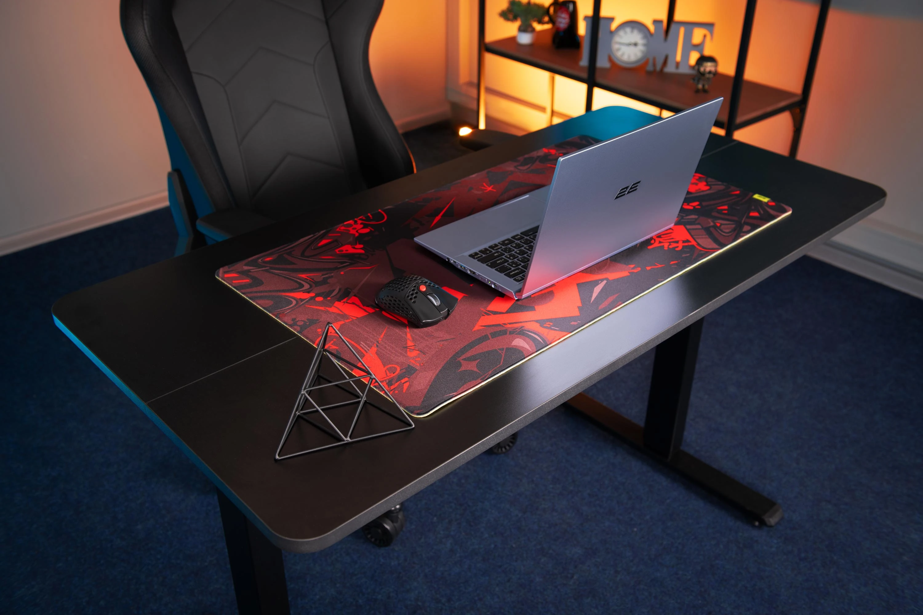 2E Computer Table with Height Adjustment 2E-CE120B-MOTORIZED Black