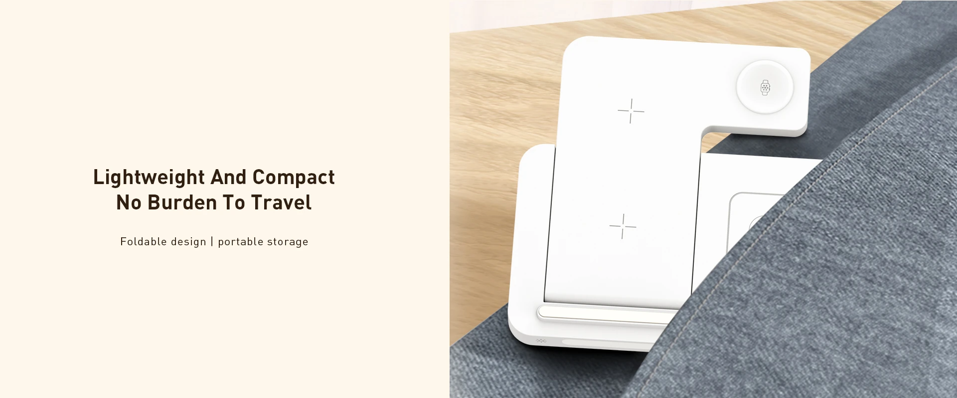Recci 4 in 1 Folding RCW-31 Charger Wireless White