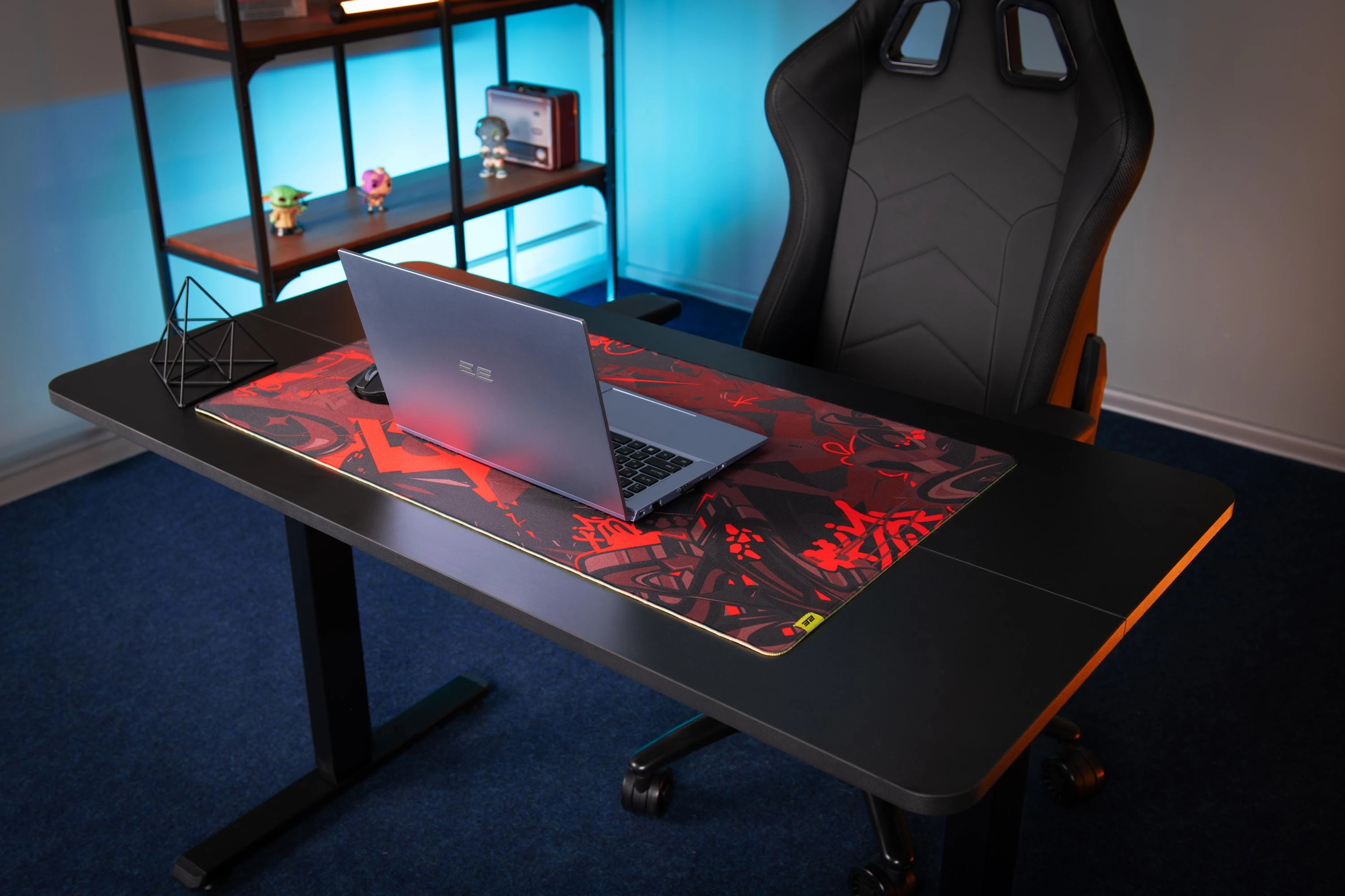 2E Computer Table with Height Adjustment 2E-CE120B-MOTORIZED Black