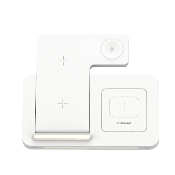 Recci 4 in 1 Folding RCW-31 Charger Wireless White