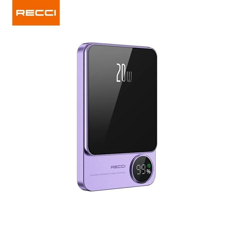 Recci Matrix RPB-W15 Wireless 5000 mAh Violet