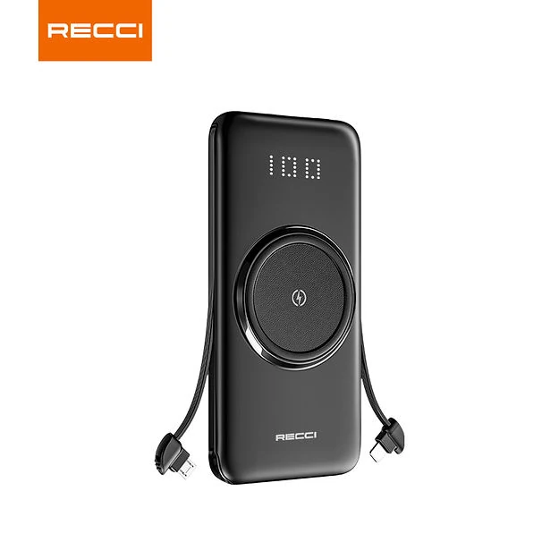 Recci Spirior Wireless  RPB-N28 10000 mAh Black