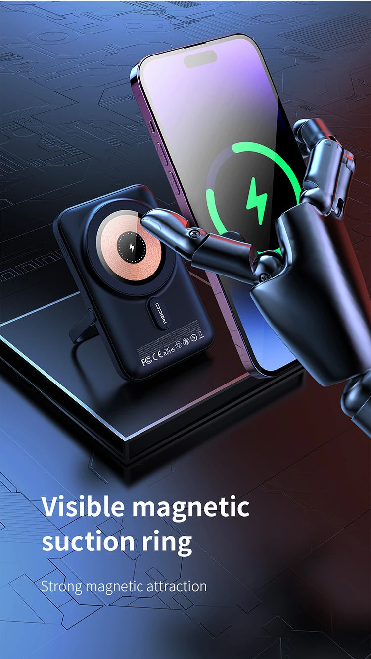 Recci Mechanic RPB-W08 Wireless 10000 mAh Black