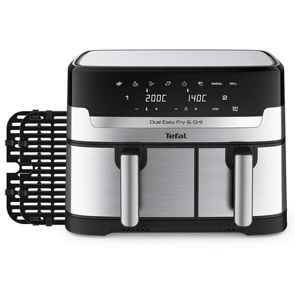 TEFAL Easy Fry & Grill Dual Basket Yağsız Air Fryer 8.3 Lt (EY905D10) (1510002423)