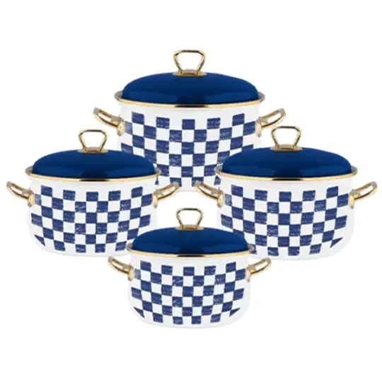 Casa Nova 14  ədəd Emaye dəsti Mavi