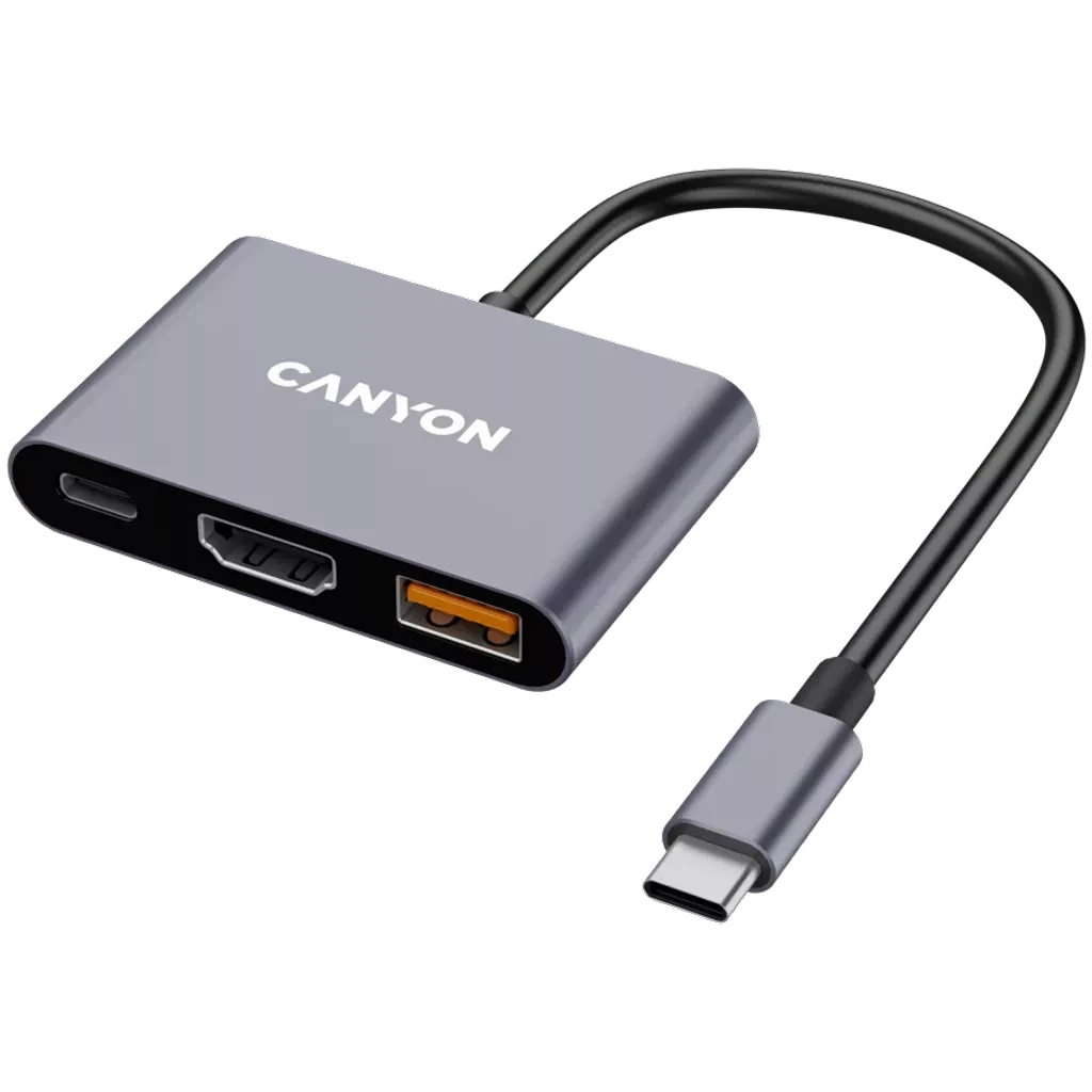Canyon HUB USB DS-4 3 in 1 CNS-TDS4 Dark Gray