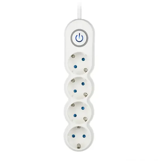 2E Power Socket 4-outlet/3M 2E-U04VESM3W White