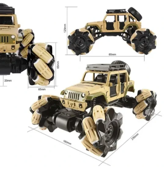 Car Rock Rover Off Road Drift Meca Num Wheel Metal Series 8853E Toys Green Khaki