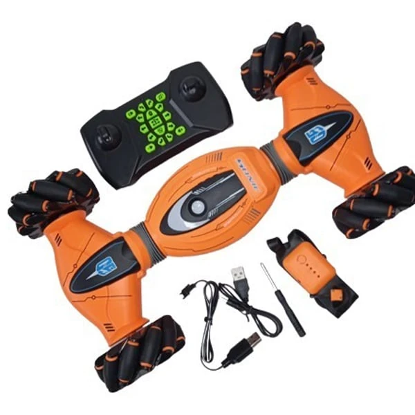 Car Twist Double-Sided Willesu Toys RQ2073 Watch Induction RC Orange