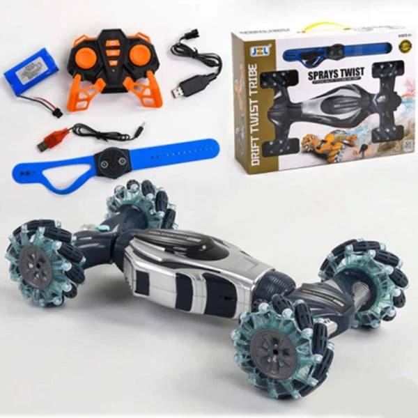 Car Drift Twist Tribe Sprays Twist JZL 3966 Toys Watch Induction RC Blue