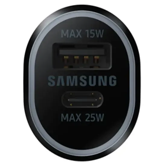 Samsung Super Fast Charger Connector Car Dual Port EP-L4020NBEGRU Black