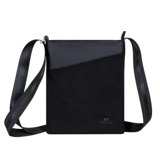 Riva Case 8509 Canvas Crossbody Bag 8 Black