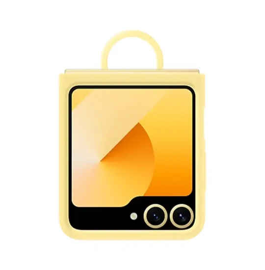 Samsung Galaxy Z Flip6 case Silicone Case with Ring EF-PF741TYEGRU Yellow