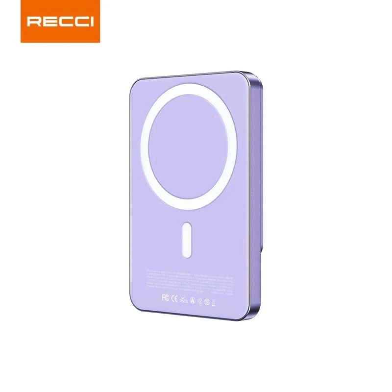 Recci Matrix RPB-W15 Wireless 5000 mAh Violet