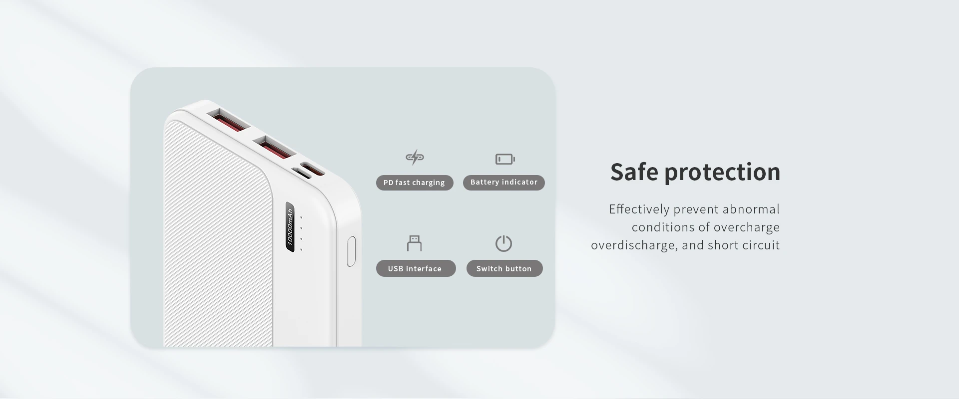 Recci Tanree RPB-P26 10000 mAh White