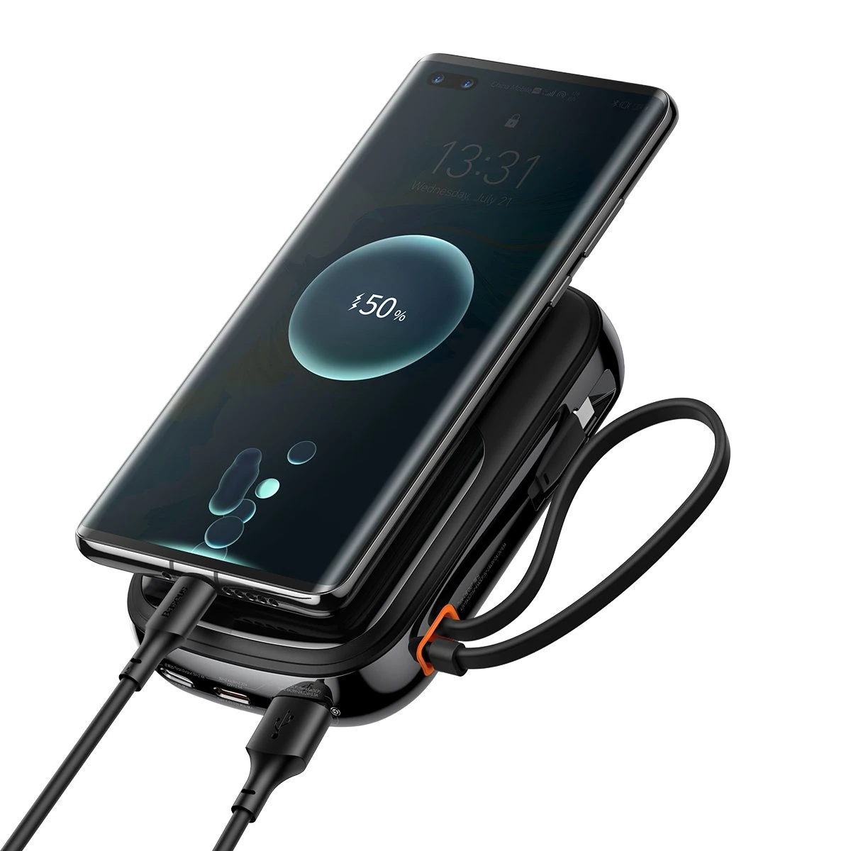 Baseus Qpow Pro Digital Display Fast Charge with Cabel Type-C 22.5W 20000 mAh PPQD060301 Black