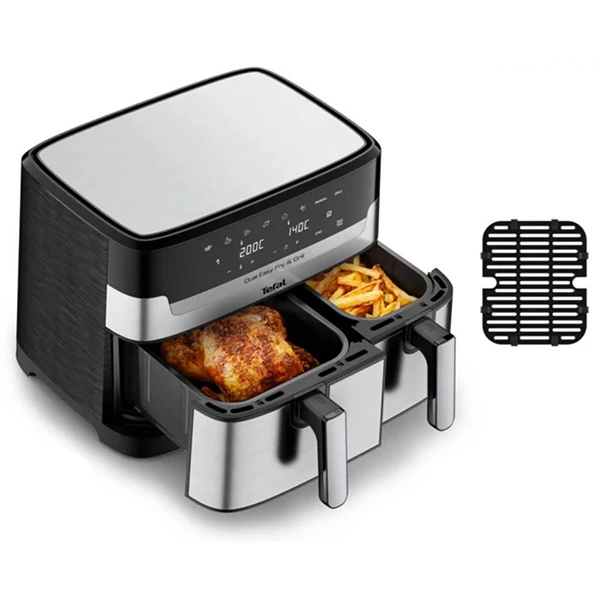 TEFAL Easy Fry & Grill Dual Basket Yağsız Air Fryer 8.3 Lt (EY905D10) (1510002423)
