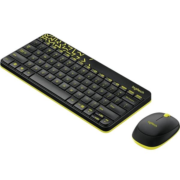 Logitech MK240 Nano Wireless Keyboard+Mouse Black&Yellow
