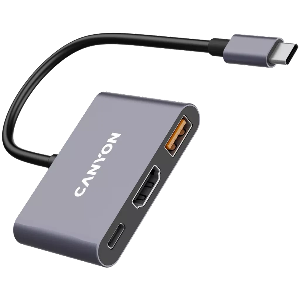 Canyon HUB USB DS-4 3 in 1 CNS-TDS4 Dark Gray