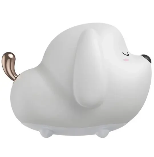 Baseus Night Light Cute Series Doggie Silicone DGAM-B02 White