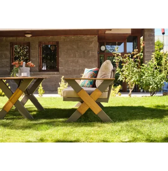 Terazzi Lotus Oturma Grubu  Cappuccino