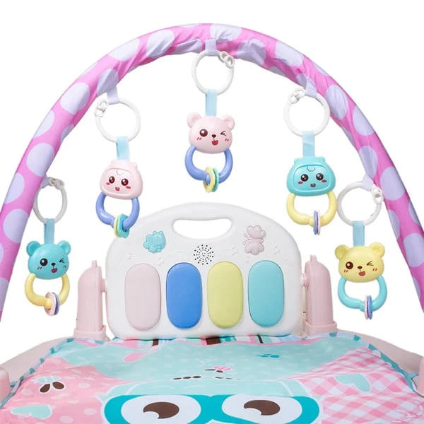 Carpet for Children Baby`s Piano Gym Mat 9905B Pink