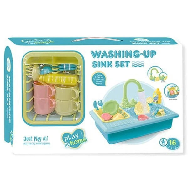 Dishes and Sink Set Washing-Up XY 16 PCS AZ122-1 Toys