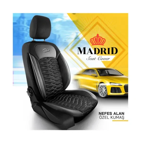 Oturacaq üçün örtük Panda Madrid Black/Grey